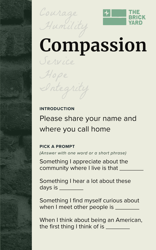 Conversation Cards Core Values